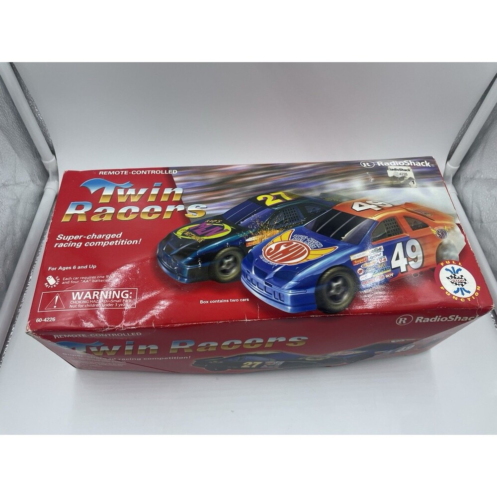 Vtg Radio Shack Rc Twin Racers Speed 60-4226 ONE CAR ONLY UNTESTED FOR PARTS